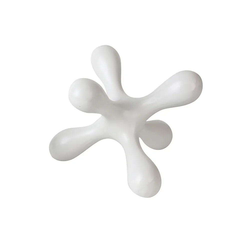 DESROCH DECOR SIX ANGLE HEXAGONAL WHITE ORNAMENT