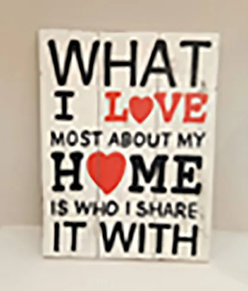 DESROCH DECOR DECORATIVE WOOD-BLACK AND WHITE, WOODEN WALL ART