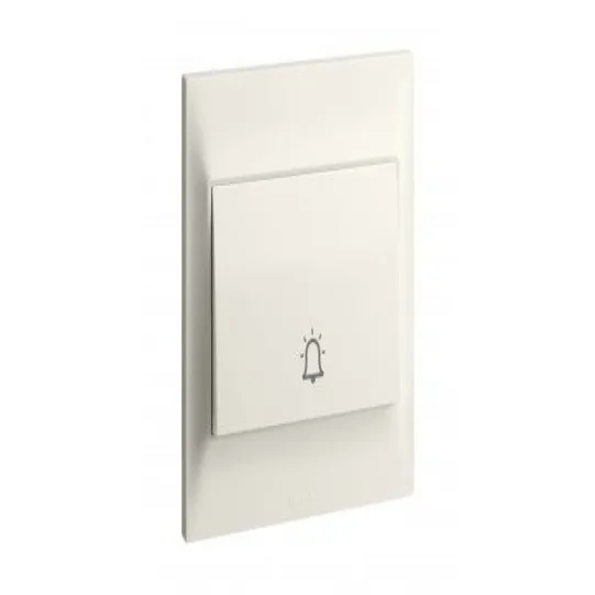 LEGRAND 1G BELL PUSH 6A MARKED IVORY