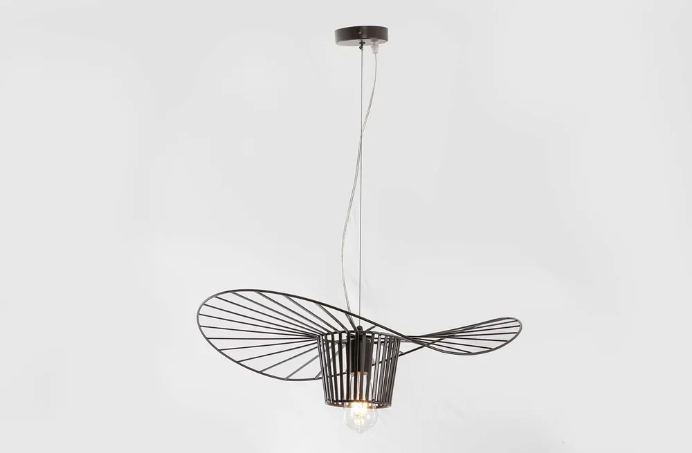 LUMILUCE AMERICANO PHOEBE E27X1 BLACK SUSPENDED LAMP