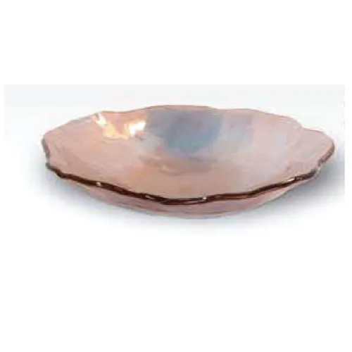 DESROCH GLASS BOWL COLOR GOLD ROSE
