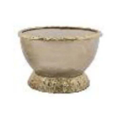 DESROCH DECOR AURA ELEGANT SMOKY GLASS DECORATIVE BOWL