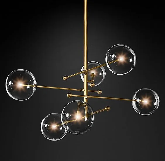 LUMILUCE AMERICANO TAGLIA G4X6 COPPER SUSPENDED LAMP