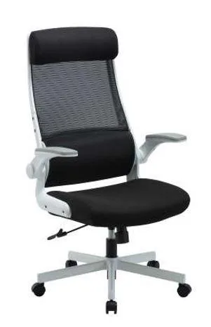 HIGH  BACK MESH CHAIR BLACK & WHITE