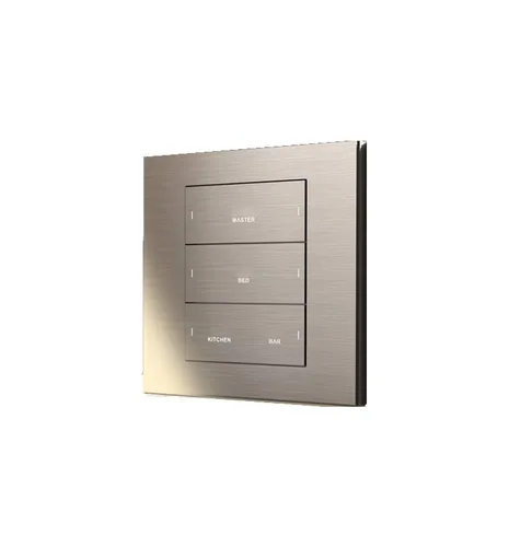 LUMITRONIX BLACK FINISH AUR-SIX-BUTTON PLASTIC SMART PANEL