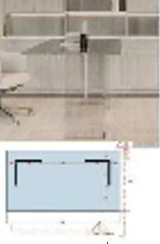 DESROCH GLASS TABLE DR1101159