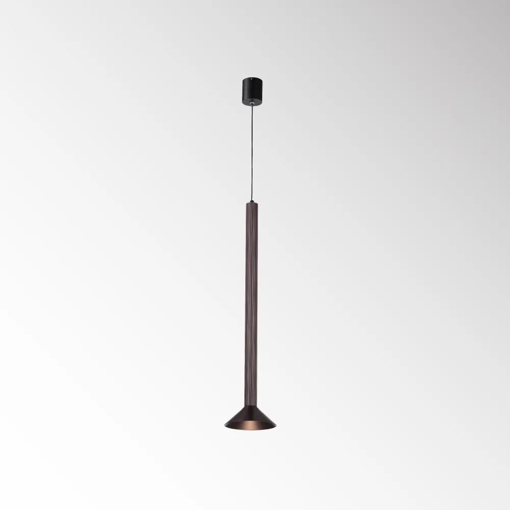 LUMIDECO GILLES 6W 3000K BLACK+COFFEE SUSPENDED LAMP IP20