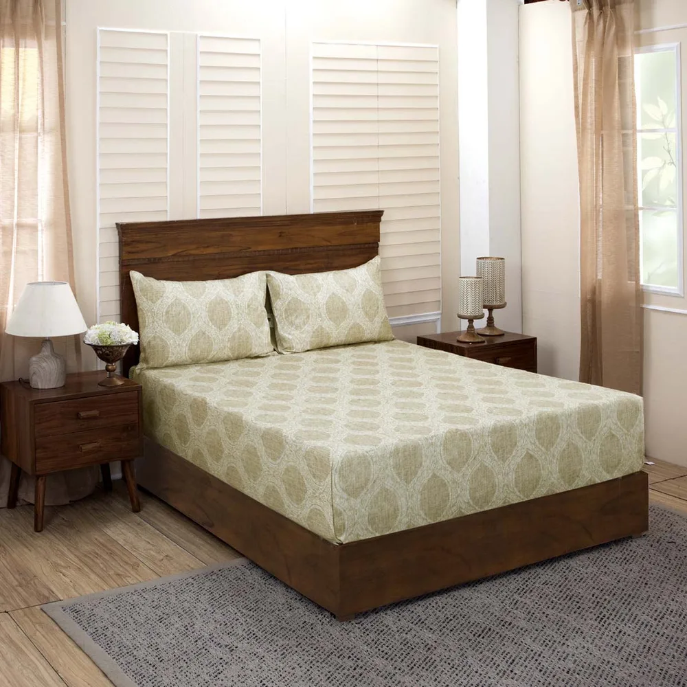 DESROCH ELEGANT COMFORT COTTON STANDARD BED SHEET
