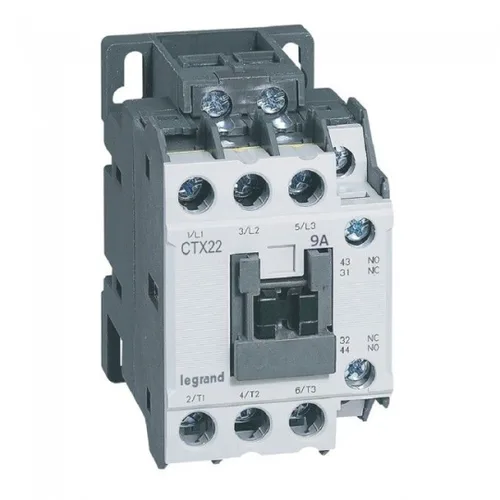 LEGRAND CTX³ CONTACTOR 3P 9A 1NO1NC 24V AC SCREW SZ2