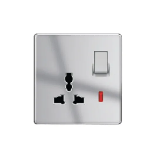 LEXA SWITCH SOCKET WITH NEON SINGLE POLE