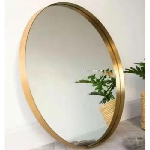 DESROCH MODERN METAL ROUND DECORATIVE MIRROR