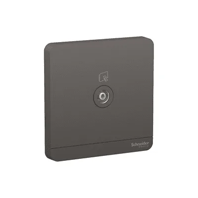SCHNEIDER AvatarOn, TV socket, 75 Ohm, Dark Grey