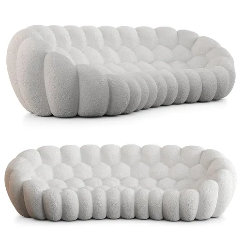 PINE FRAME HIGH RESILIENCE SPONGE FABRIC SOFA
