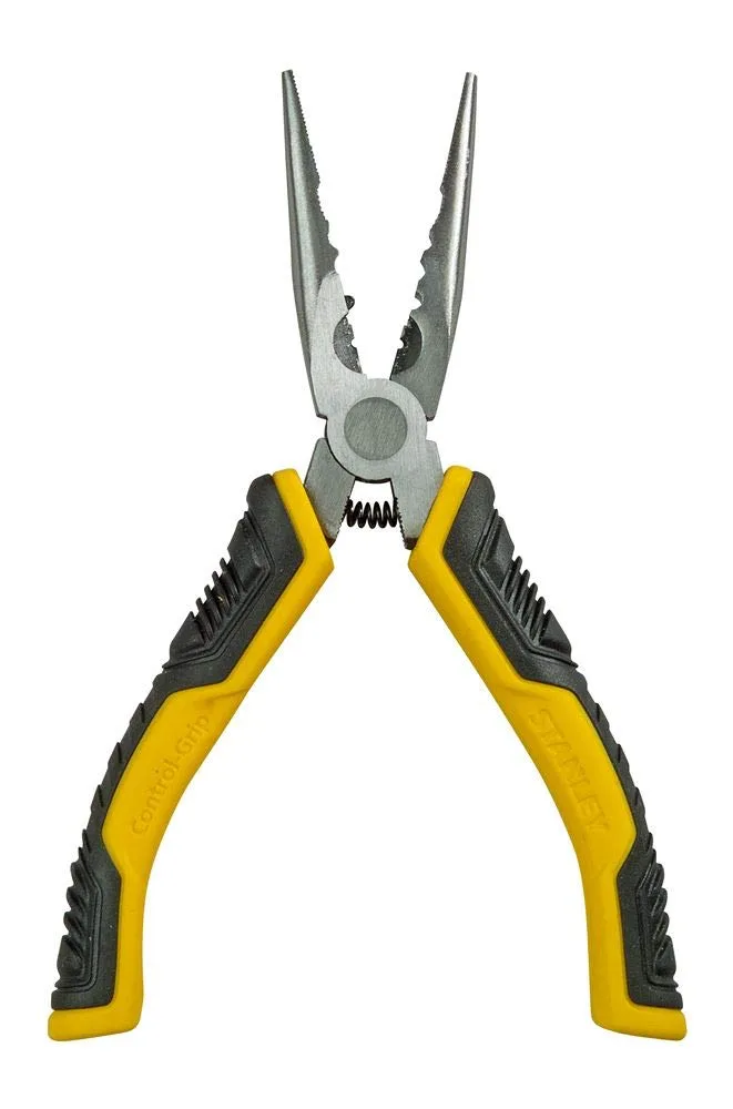 STANLEY STRAIGHT LONG- NOSED PLIERS - 150MM