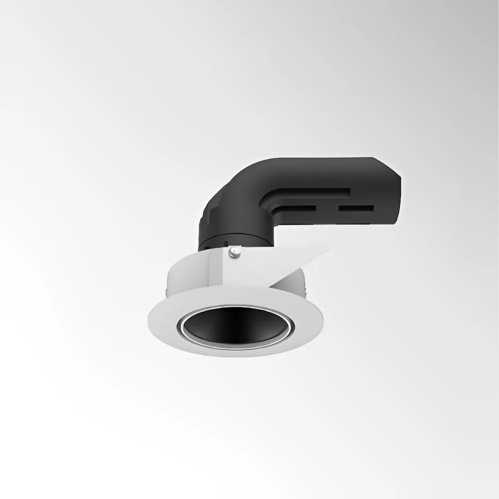 LUMIBRIGHT ENDOR 8W 2700K WHITE+BLACK SPOT LIGHT WITH DRIVER