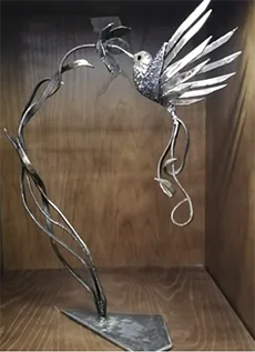 DESROCH DECOR JAPANESE SCRAP METAL FISHY DECOR