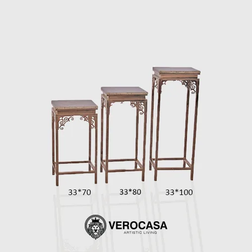 VEROCASA LIVING LUXURY EVERLY MARBLE NESTING TABLE
