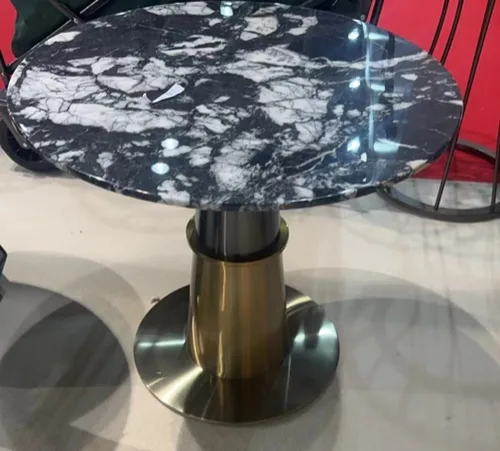 SIDE TABLE BVLGARI BLACK+STAINLESS STEEL