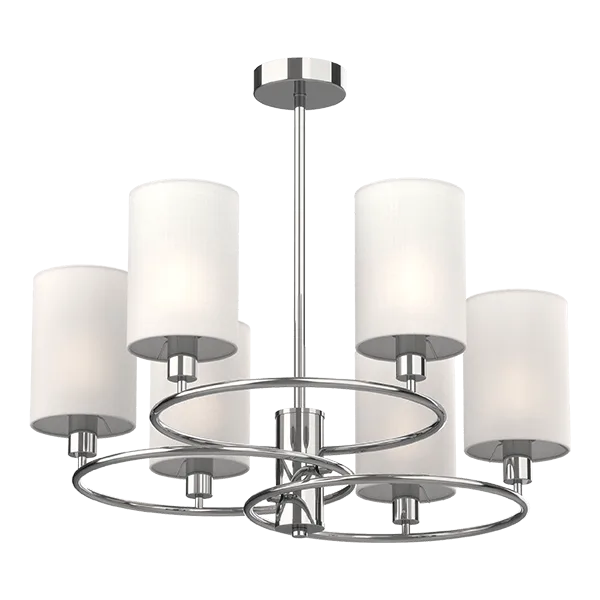 ELMARK LUKAS CEILING LAMP 6XE14 CHROME