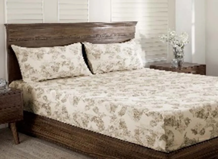 DESROCH ELEGANT COMFORT COTTON STANDARD BED SHEET