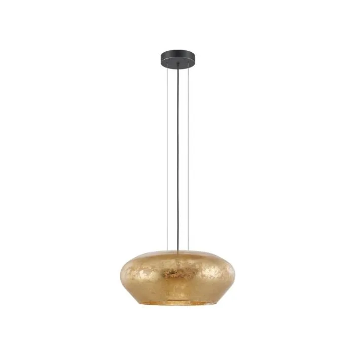 EGLO HL/3 E27 Ã˜500 SCHWARZ/GOLDF.'PRIORAT' CRYSTAL&DESIGN