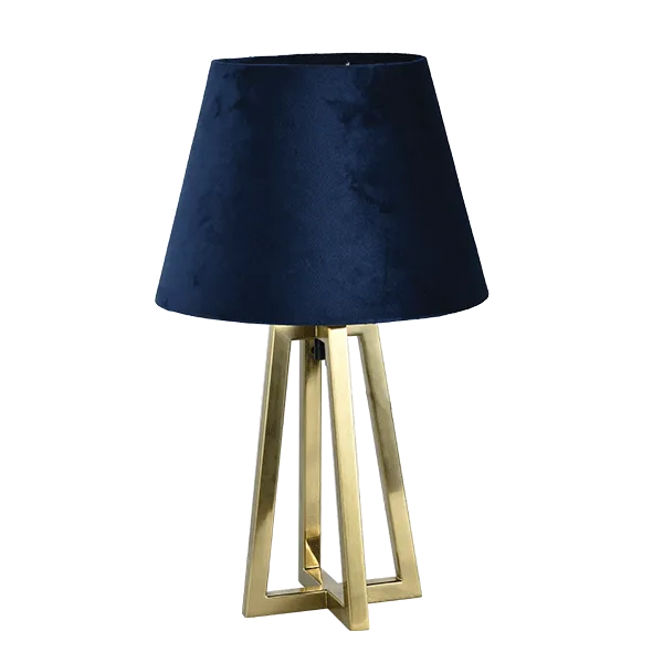 ELMARK SIENA TABLE LAMP 1XE27 BRONZE/BLUE
