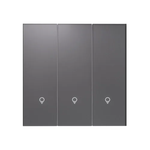LEXA WL 1 Light Group+30%+60%+100% Dimmer Switch Zigbee, Glass - Black