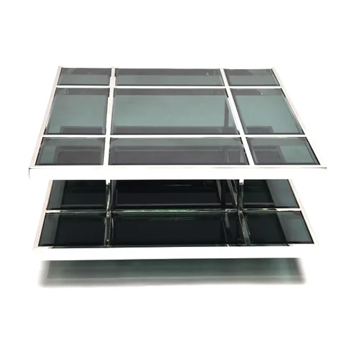 Coffee Table W/Black Glass