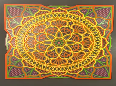 DESROCH MANDALA PAINTING WALL ART