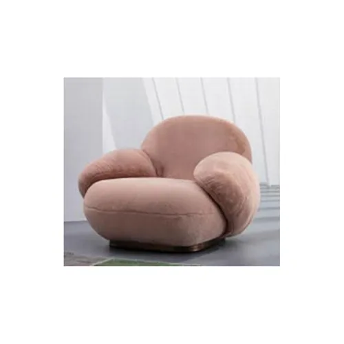 SOLID WOOD FABRIC PINK SOFA