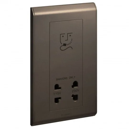 LEGRAND SHAVER SOCKET BROWN