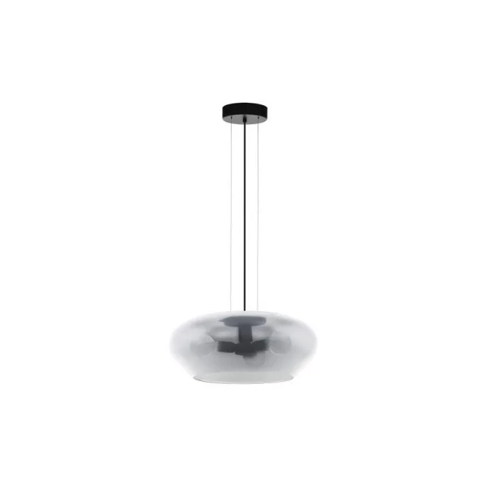 EGLO HL/3 E27 Ã˜500 SCHWARZ/SW-TRANSP.'PRIORAT CRYSTAL&DESIGN