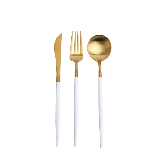 DESROCH HOMEWARES LUXURY GOLD FINISH SPOONS & LIFTER