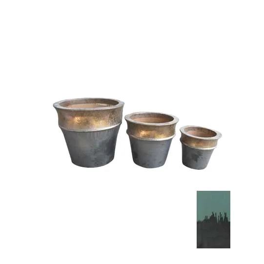 DESROCH DECOR HEBBE KASSEL ATLANTIC ROUND PLANTER