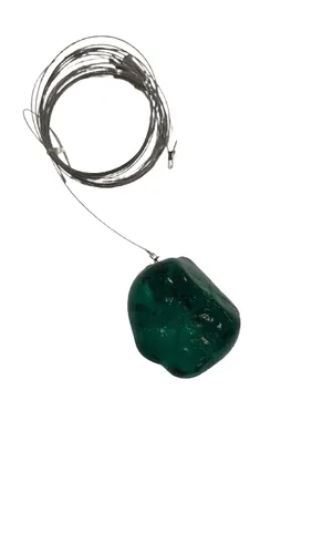 DELUXE BOLA SERIES CRYSTAL GLASS+IRON GREEN DROP PENDANT GLASS DLXA047.GRN