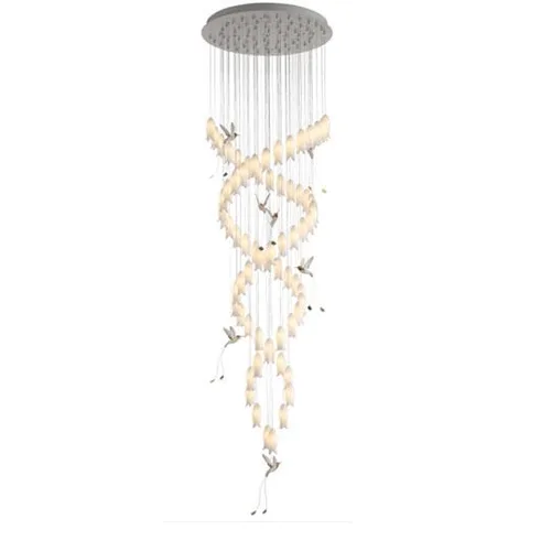 DELUXE G4 1.4W METAL+GLASS+CERAMIC DECORATIVE PENDANT LIGHT