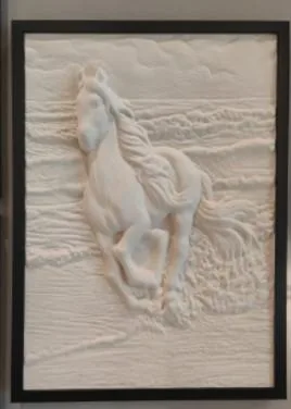DESROCH ROUND 3D WALL ART WITH LIGHTING