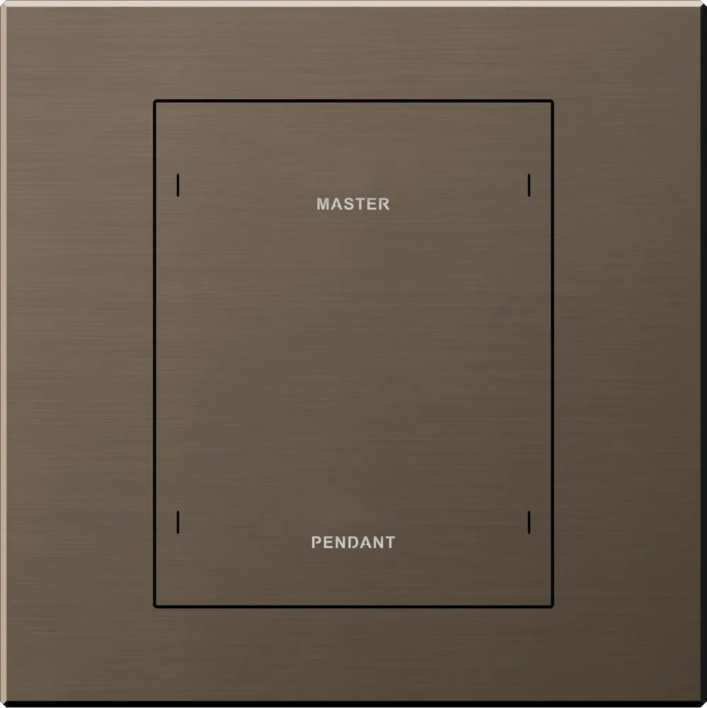LEX-AURA-Four-button metal smart panel (KNX interface base) coffee color