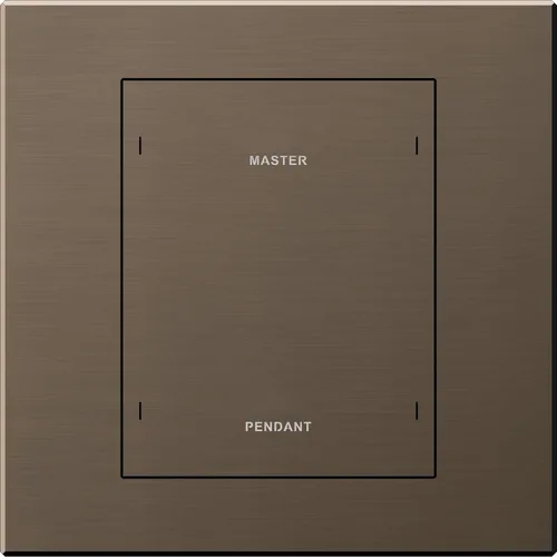 LEX-AURA-Four-button metal smart panel (KNX interface base) coffee color