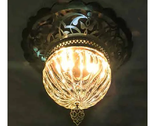 LUMILUCE ARABICA KIA E14X2 ANTIQUE BRASS CEILING LAMP