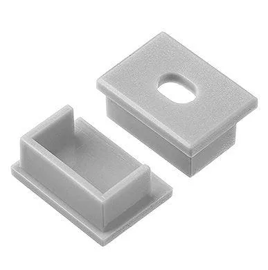 LUMIPRO BLACK FINISH END CAP FOR  RECESSED SKIRTING ALUMINUM PROFILE LP.1270.R.B.2M