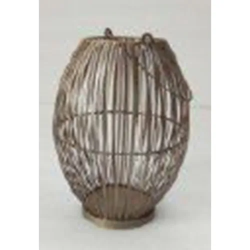 DESROCH CANDLE LIGHT & SCENTS ABIGAIL COPPER ANTIQUE BRASS LANTERN