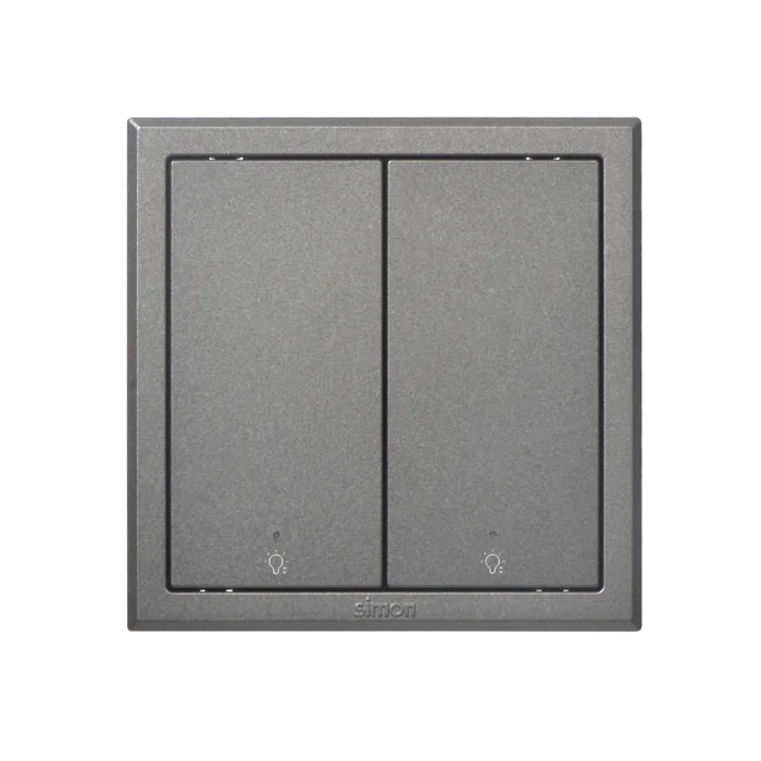 E3 SMART 2 GANG SMART GREY DIMMING SWITCH