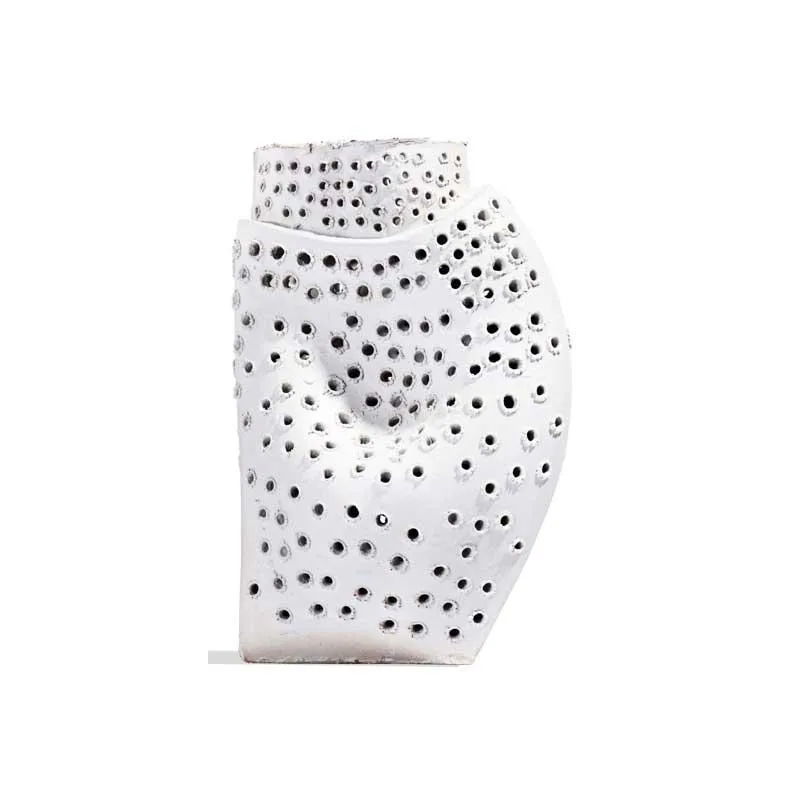 DESROCH DECOR MATTE WHITE CERAMIC  VASES & POTS