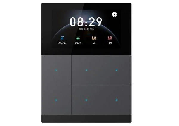 Lexa Prima Series KNX Waltz Touch+ Pad, Metal button Grey