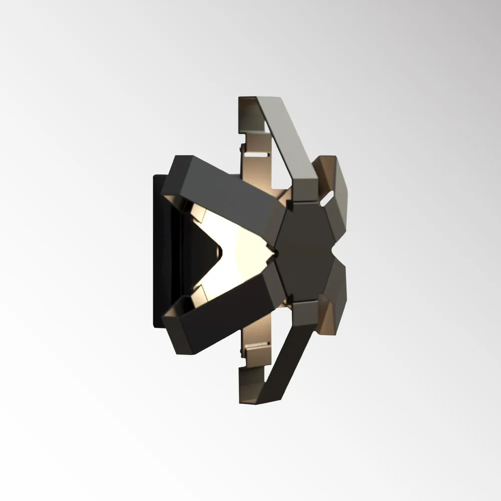 LUMIVILLE URBAN BLOSSOM 5W 3000K BLACK WALL LIGHT IP54