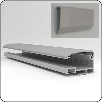 MIRACLE LED 3.5Mtr SNAP LIGHTBOX UPPER COVER PROFILE