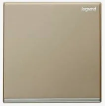 LEGRAND Push-button Galion - 16A 250V 1gang  without marking-champagne (silver bar)