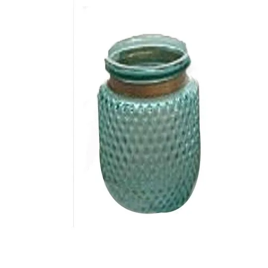 DESROCH DECOR HANDCRAFTED MODERN COLORED GLASS VASE