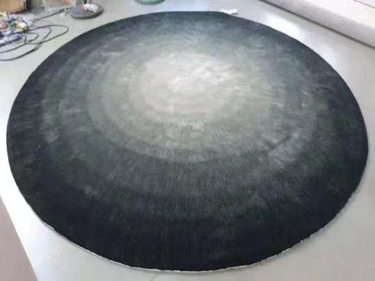 DESROCH ACRYLIC CUSTOM MADE ROUND SHAPE AREA RUG